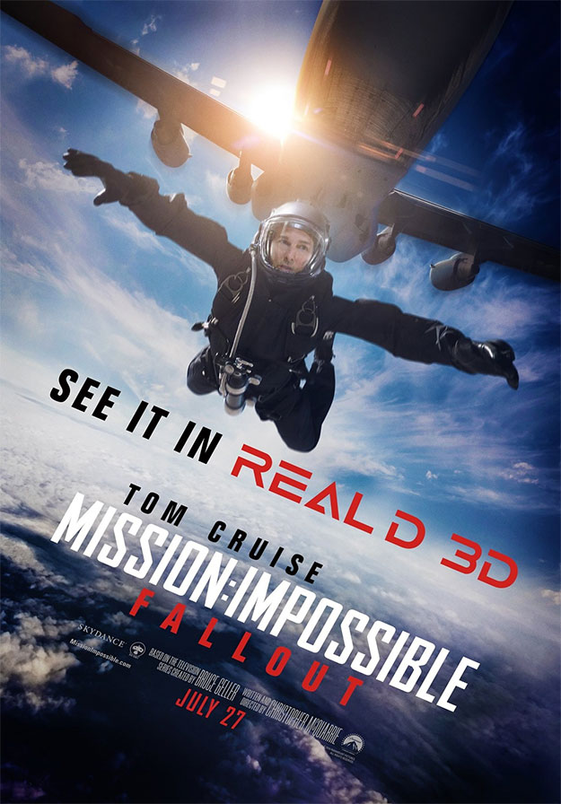 El nuevo póster RealD 3D de Mission: Impossible Fallout