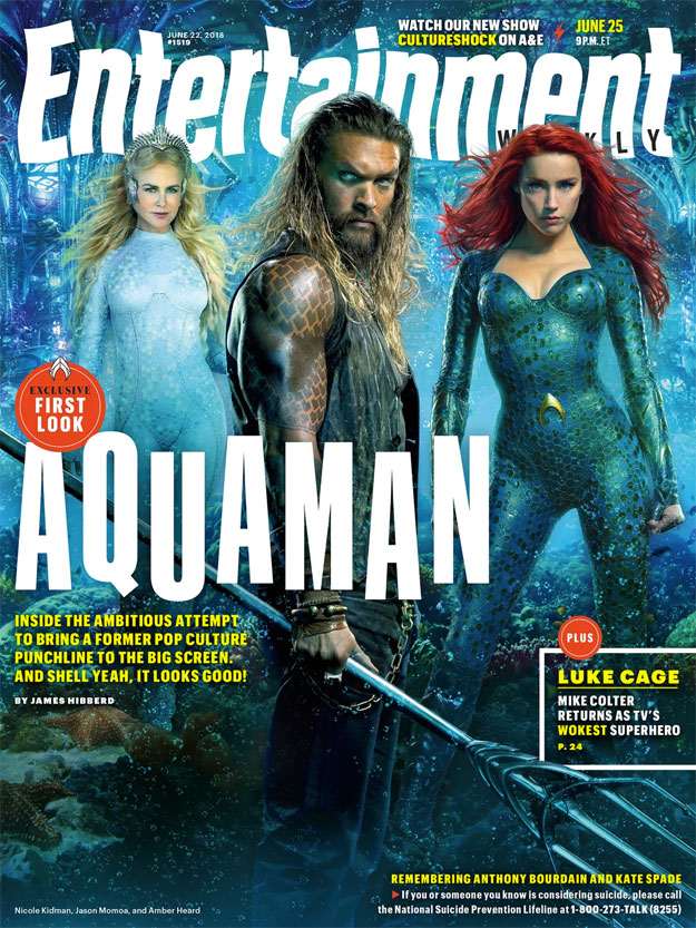 Otra de las portadas de EW dedicadas a Aquaman