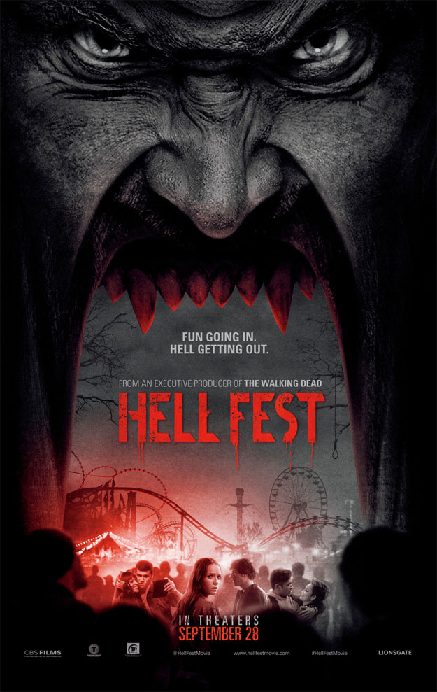 Muy chulo este cartel de Hell Fest, peli de la que vimos el trailer no hace mucho... ideal para Sitges 2018