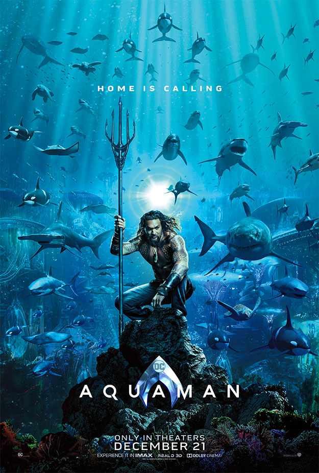 El primer póster de Aquaman lo vemos hoy... el trailer el sábado