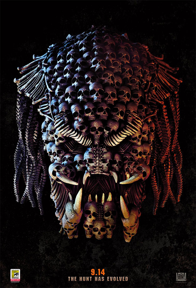 Cartel de The Predator presentado en la Comic-Con de San Diego