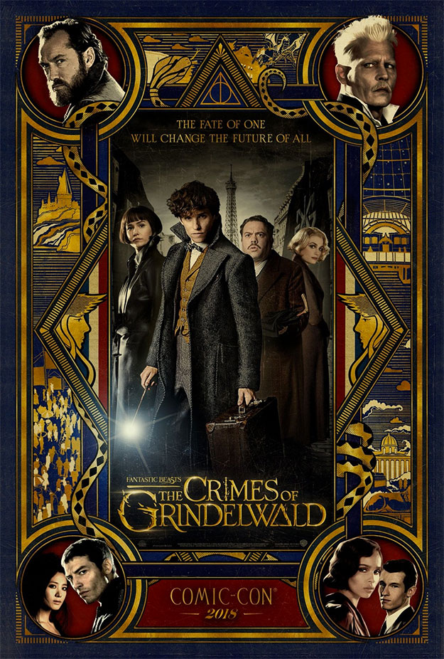 Cartel presentación de Animales Fantásticos: Los Crímenes de Grindelwald