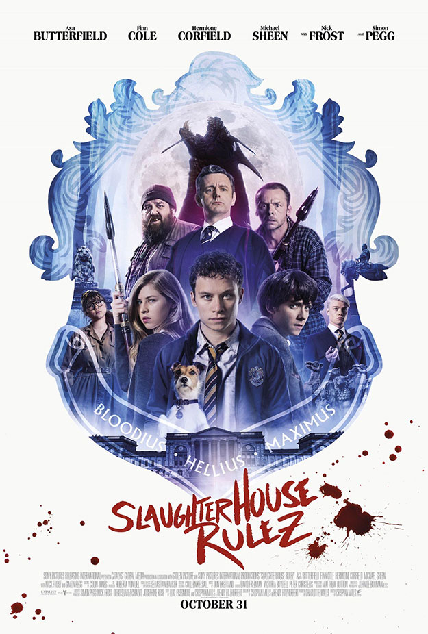 El cartel de Slaughterhouse Rulez... ni Harry Potter