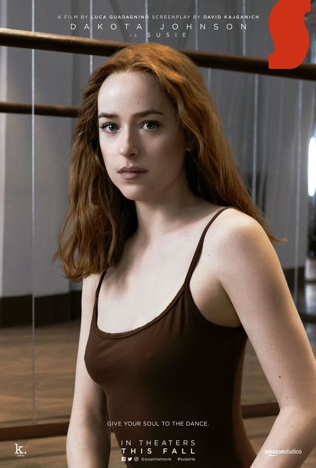 El nuevo cartel de Suspiria, un frontal total de Dakota Johnson