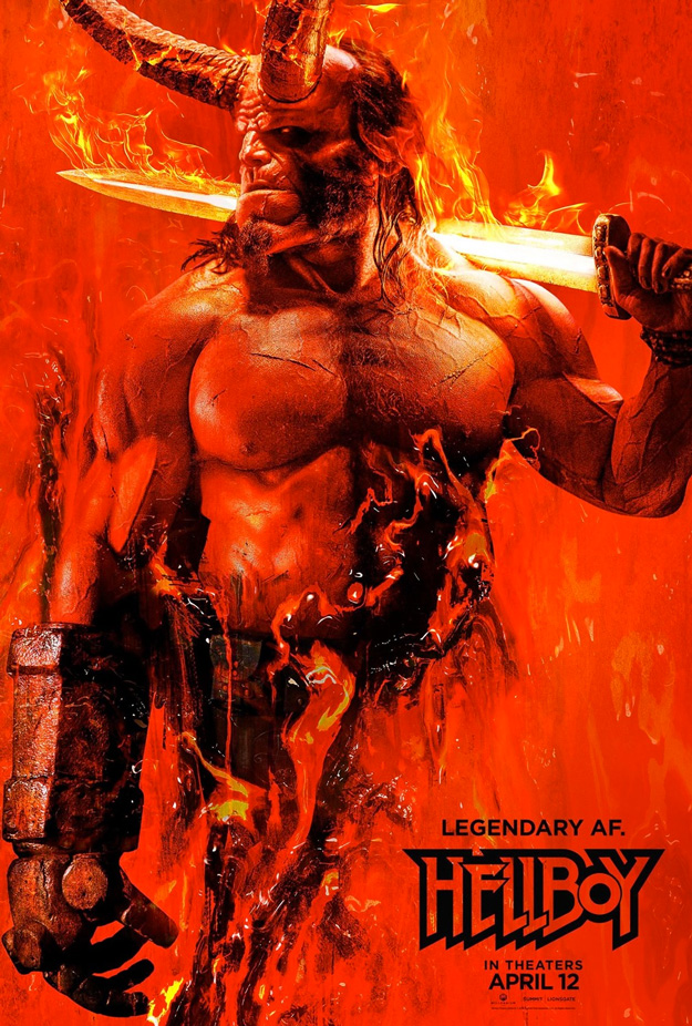 Impactante cartel de Hellboy