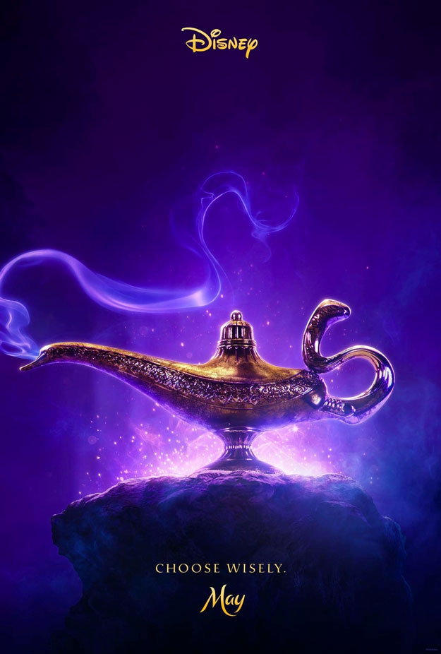 Primer cartel de Aladdin, notable