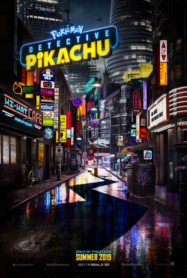 Primer cartel de Pokémon Detective Pikachu
