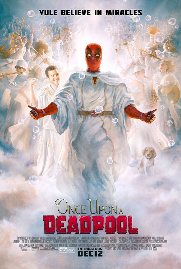 El nuevo cartel de Once Upon a Deadpool es burbujeante