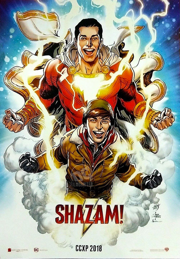 El nuevo cartel de Shazam! exclusivo de la CCXP 2018