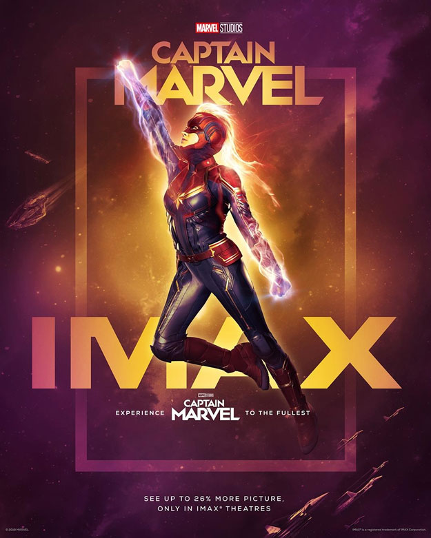 Cartel IMAX de Capitana Marvel