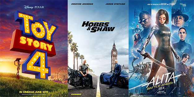 Toy Story 4, Hobbs & Shaw y Alita: Ángel de Combate