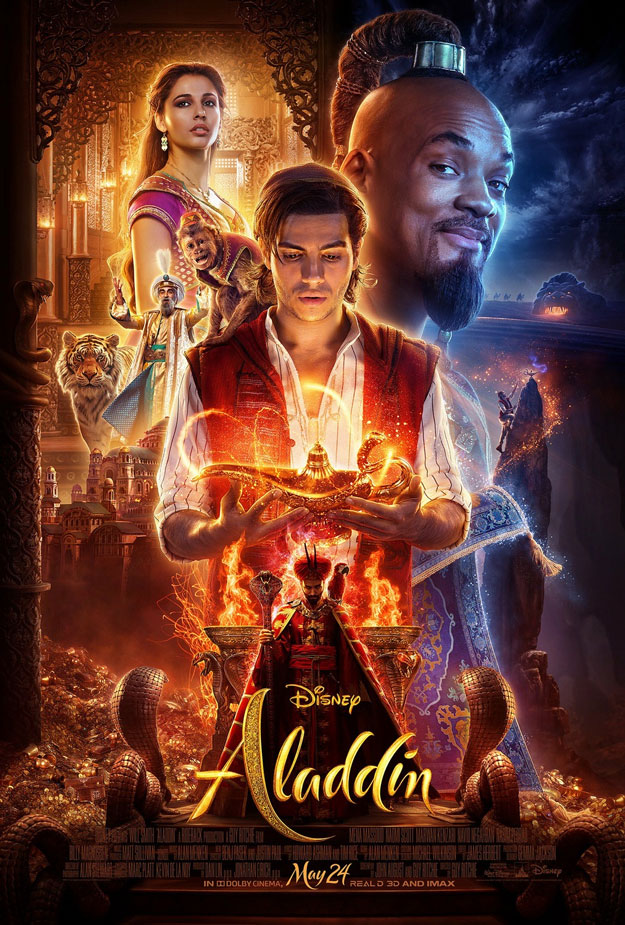 El nuevo póster de Aladdin, repleto de color como era de esperar