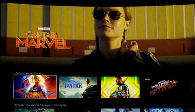 Sección Marvel en Disney+