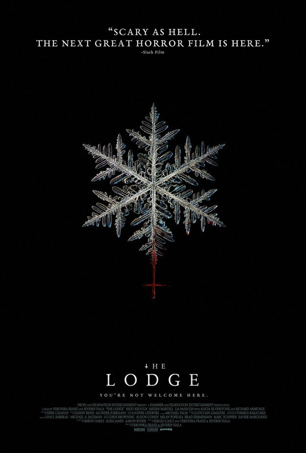 Primer cartel de The Lodge... una de las sensaciones del terror de este 2019