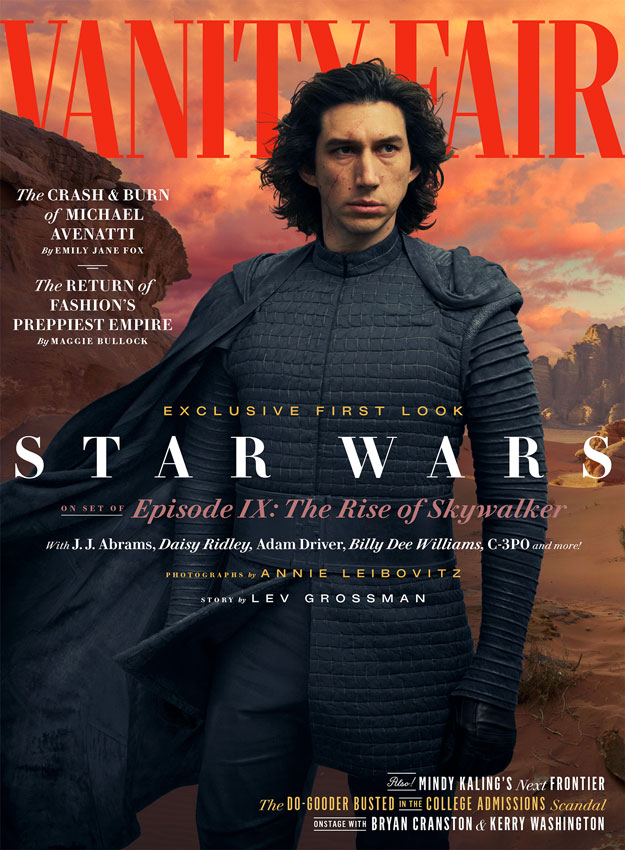 Portada Vanity Fair de El ascenso de Skywalker