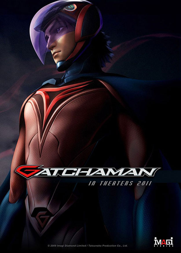 Uno de los carteles de aquella Gatchaman anunciada en 2007 / 2008