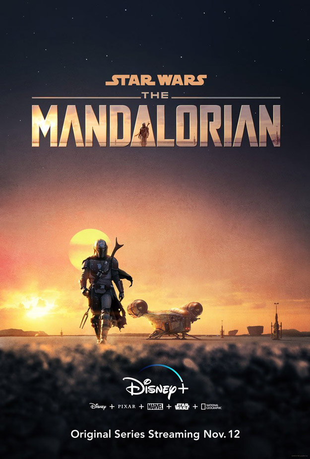 Cartel de "The Mandalorian" presentado en la D23 Expo