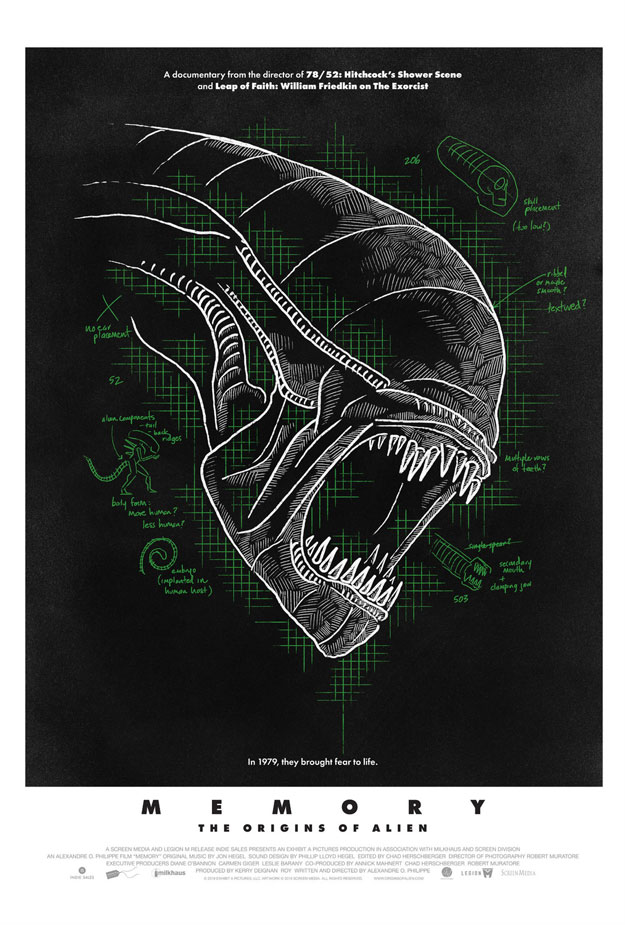 Nuevo póster del documental "Memory: The Origins of Alien"