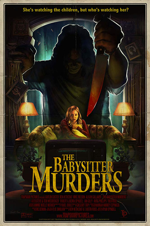 Cartel de "The Babysitter Murders", la base de este film The Mortuary Collection