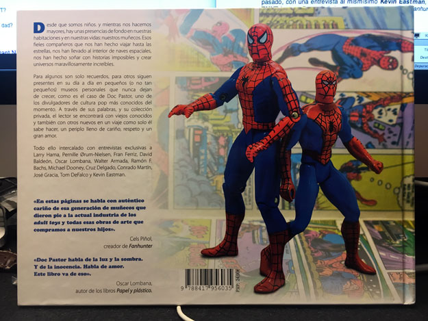 Contraportada de Portada de "De Spider-Man a G.I. Joe: la acción hecha figura"