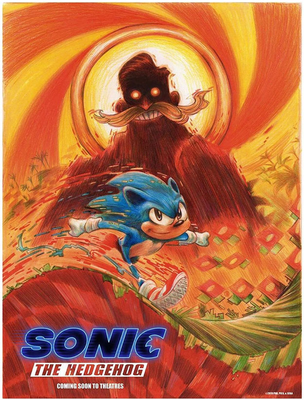 Pues mola este cartel de Sonic...