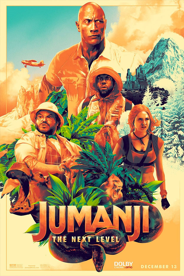 Cartel simpático y Jumanji: siguiente nivel