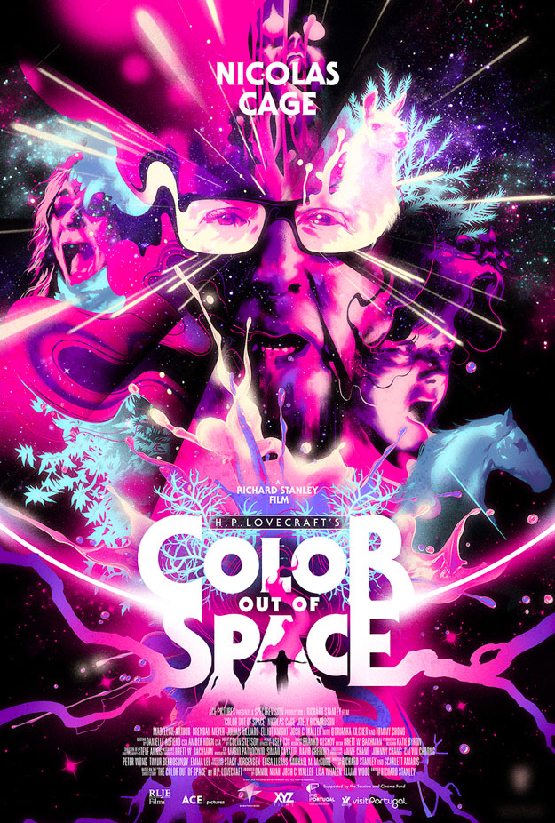 Fabuloso nuevo cartel de Color Out of Space de Richard Stanley... joya