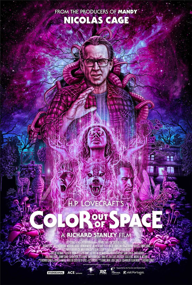 Magistral cartel de Color out of Space de Richard Stanley