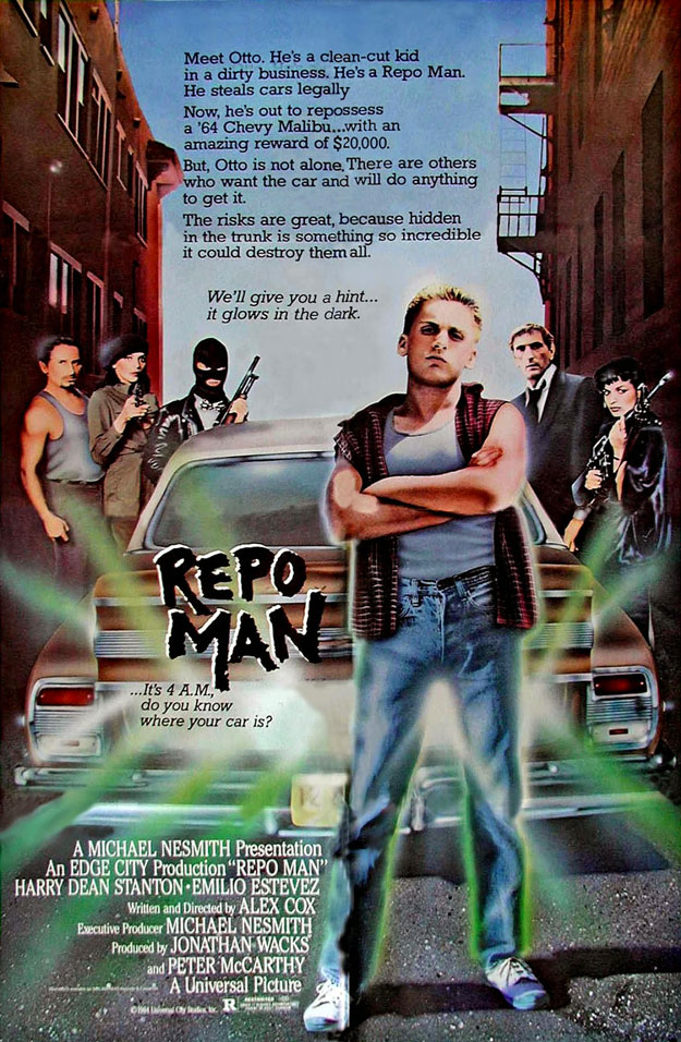 Póster de la excéntrica Repo Man