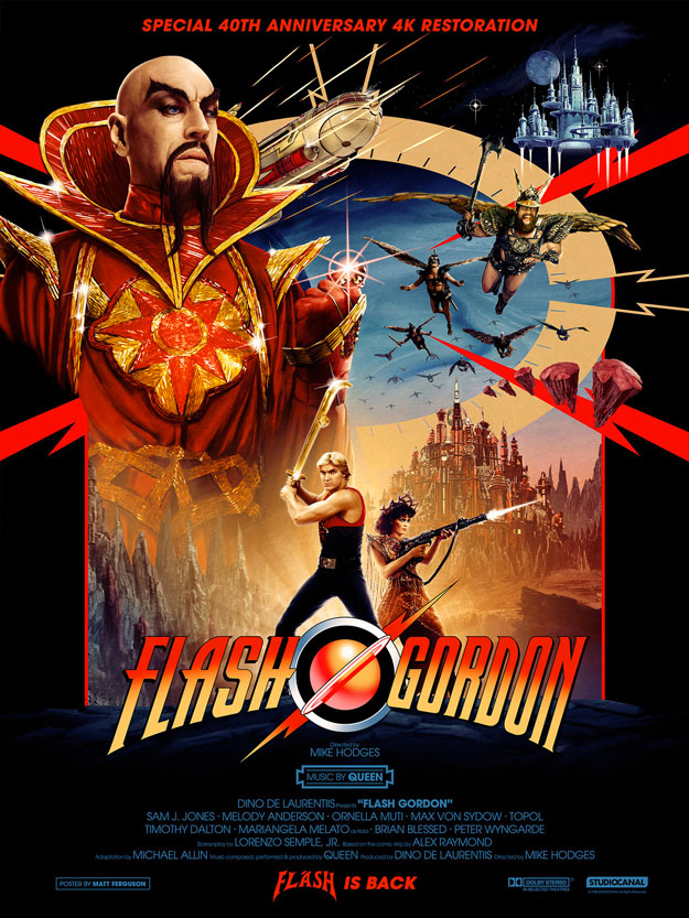 Cartel de la edición 4K de Flash Gordon