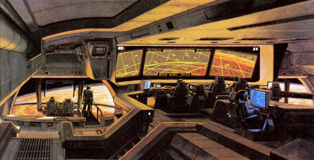 El interior de la Nostromo en Alien, el octavo pasajero
