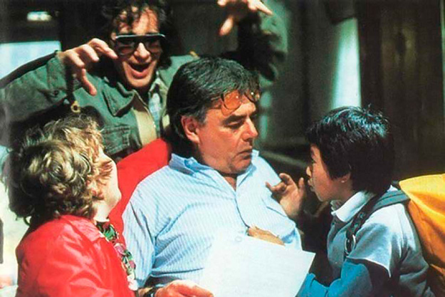 Donner, Spielberg y dos de los niños de Los Goonies