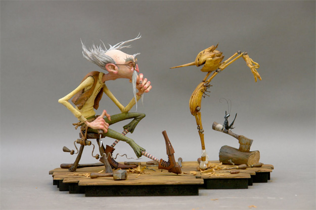 Las marionetas que veremos en el Pinocchio stop-motion que prepara Guillermo del Toro