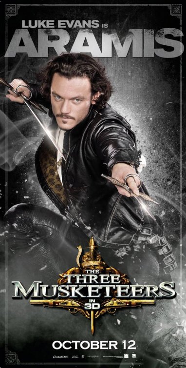 Primer cartel de personaje para The Three Musketeers... Aramis