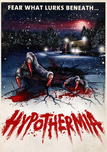 Cartel alternativo de Hypothermia en modo que buenos eran los 80 y en VHS