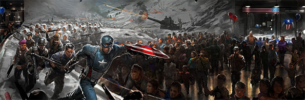 Concept art de Capitán América: el Soldado de Invierno