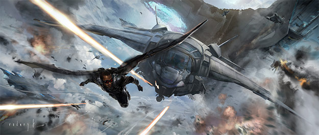 Concept art de Capitán América: el Soldado de Invierno