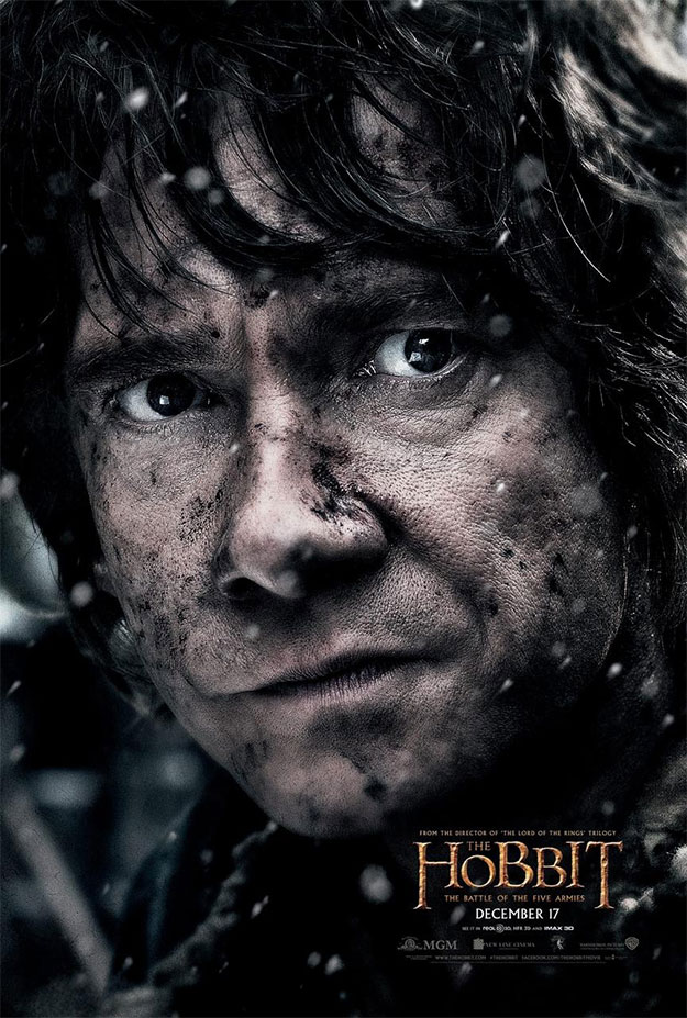 El cartel final de personajes de El Hobbit: La Batalla de los Cinco Ejércitos