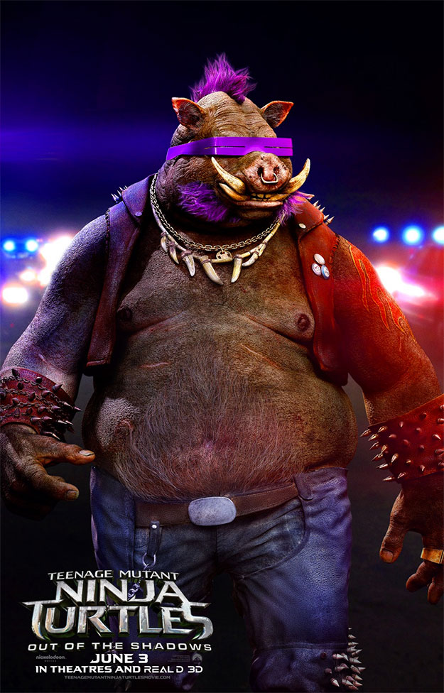 Así será Bebop en Teenage Mutant Ninja Turtles: Out of the Shadows