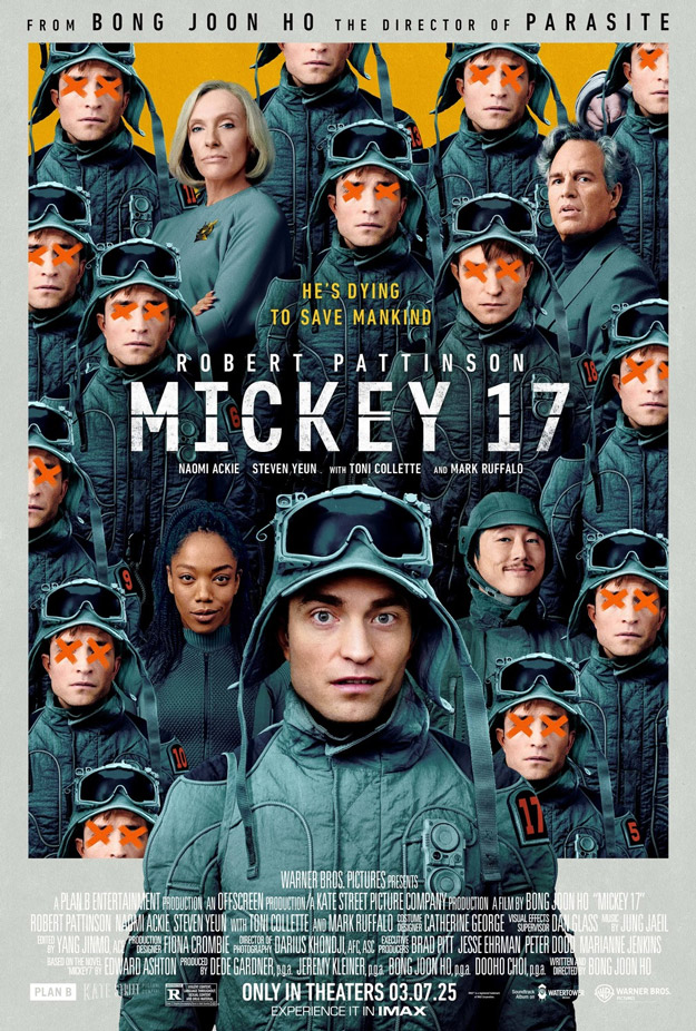 Uno de los muchos carteles de Mickey 17